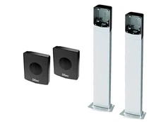 Ditec Kit Pair Of Photocells AXP2 With Aluminum Columns AXC50 Height 50Cm