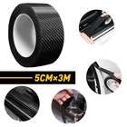Car Carbon Door Fiber Plate Sill Scuff Cover Anti Scratch Sticker Accessories