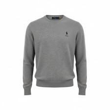 Polo Ralph Lauren men's Crewneck Polo Pony Sweater mens size XXL Heather Grey