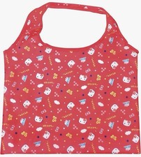      Hello Kitty Foldable Eco Bag Shopping Tote Red Sanrio Japan     