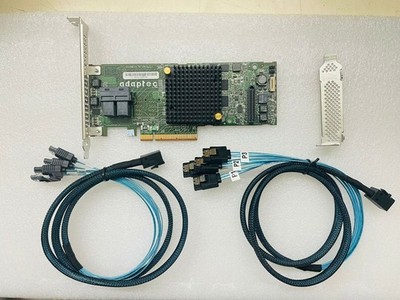  ASR-7805 6Gbs PCI-E 1GB Cache RAID Controller Card 2*SFF8643 SATA cables *lj