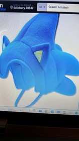 SONIC THE HEDGEHOG-SOFT FLEECE HAT-FITS MOST-6 TO ADULT-NEW-COSTUME-PLAY-BLUE