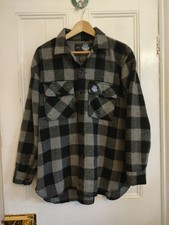 Genuine Vintage Swanndri New Zealand Made Wool Shirt, Grey-Black, Medium 42"