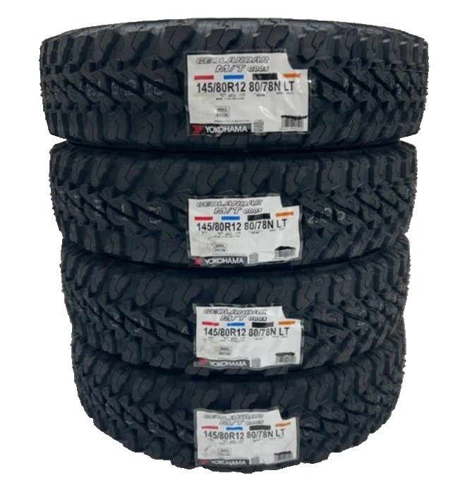 11 YOKOHAMA 145/80R12 80/78N LT 9分目 ノーマル Yokohama Tire Set Of 4 145/80R12 80/78N LT GEOLANDAR MT M/T G003