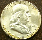 US 1954-S Franklin Half Dollar **