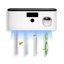 Toothbrush Sterilization Holder for Bathrooms,USB Rechargeable Toothbrush Hol...