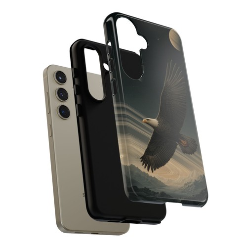 For iPhone | Samsung Galaxy | Pixel Phone Case - Eagle Flying Celestial Planets - 第 172/242 張圖片