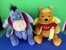 DISNEY Store Winnie the Pooh Cupid  Eeyore Valentines Plush