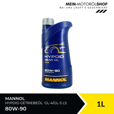Mannol Hypoid Gear Oil Getriebeöl 80W-90 GL-4/GL-5 LS MAN Iveco MB 235.0 1 Liter