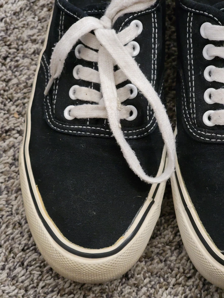 Zapatos informales Mossimo para mujer talla 8 de lona con cordones negros Foto 4 de 4