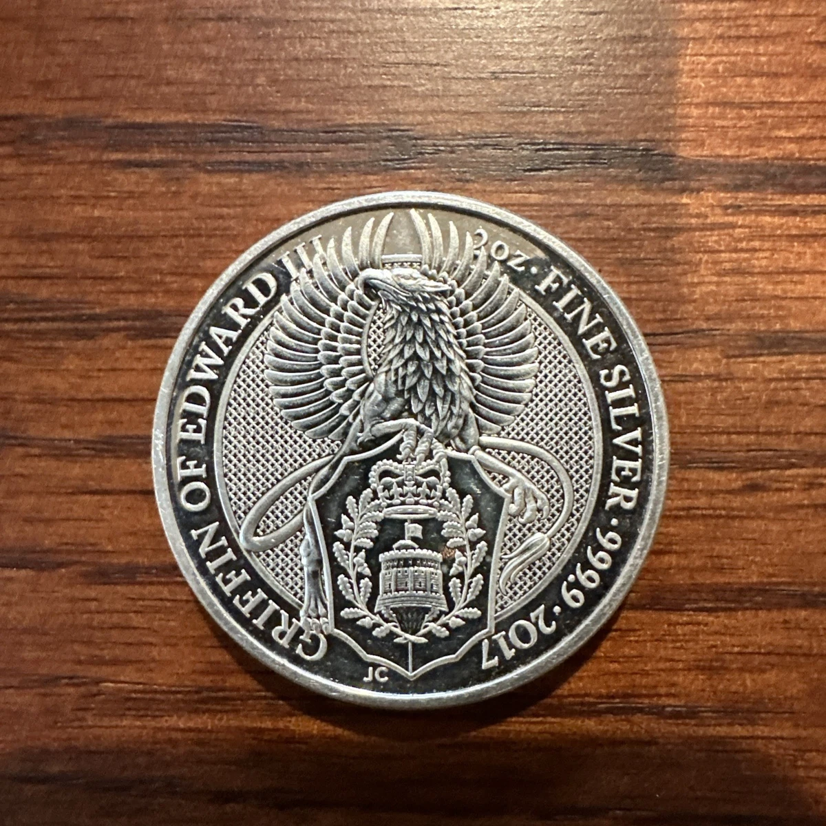 UK Queen's Beast 2017 Silver Bullion Coins 2 oz Precious Metal