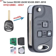 for Lexus ES330 LS430 SC430 2001-2010 Upgraded Remote Car Key Fob HYQ12BBK -4D67
