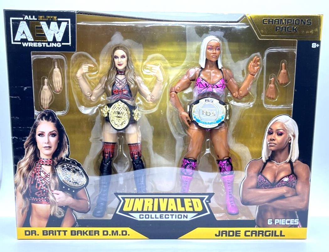 AEW Unrivaled Champions Pack Britt Baker Jade Cargill 2-Pack TBS