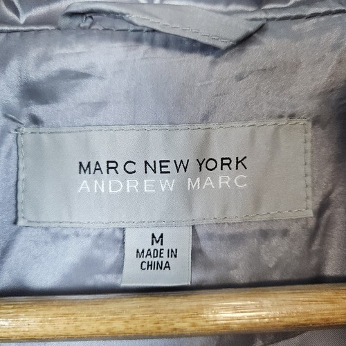 Andrew Marc New York Women Puffer Puffy Vest Size M Gray Full Zip G-III Apparel - Picture 5 of 13