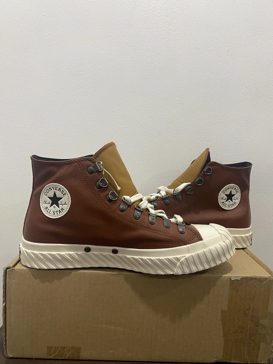 Converse Brown Leather Chuck 70 Hi Sneakers Converse