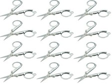 12-Pack 3.5" Folding Scissors Emergency Pocket Stainless Steel Craft First Aid