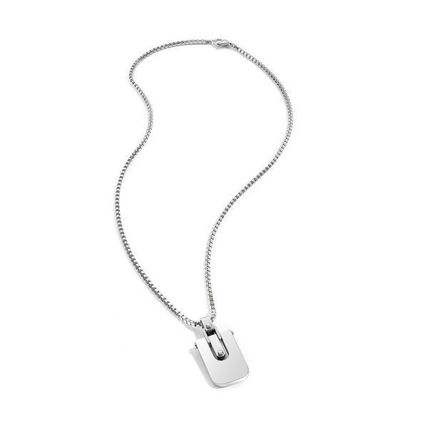 Collier pour homme en acier pendentif original anti-noircissement