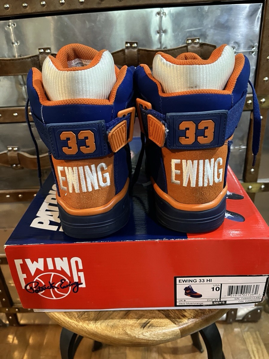PATRICK EWING ATHLETICS 33 HI DAZZ Royal Blue Orange OG