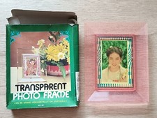 Rare 80s Transparent Photo Frame Box Cover      Photo Card     
