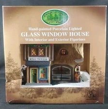 Lemax Enchanted Forest Glass Window House Mill Tavern New In Box See Photos