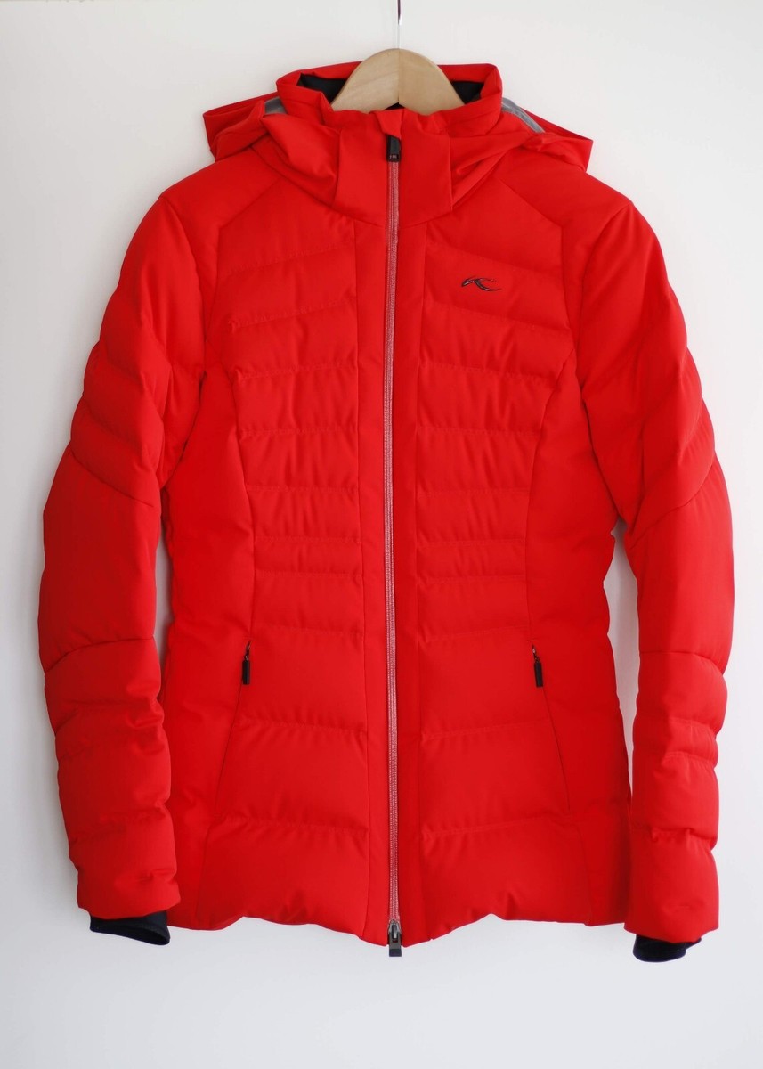Kjus Womens Duana Jacket 34 XS Bright Red Ski Jacket Down Filled