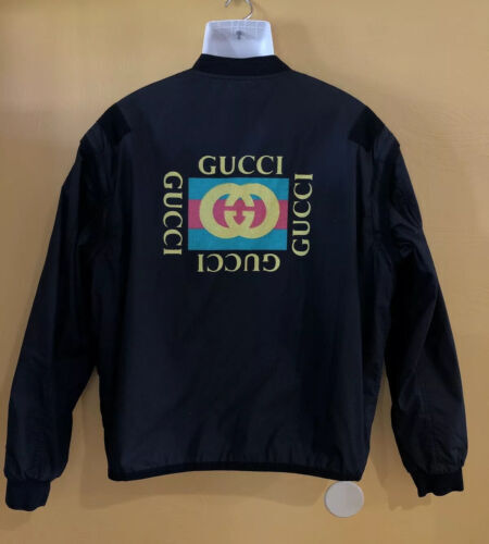 100% Authentic GUCCI Blue Tiger Patch Technical Jersey 100% Authentic GUCCI Blue Tiger Patch Technical Jersey