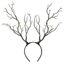 Woodland Branch Antler Headpiece - Green Tree Branch Headband Big Forest Head...
