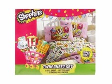 NEW SHOPKINS "Once You Shop, You Can't Stop" SUPER SOFT 3p TWIN SHEET SET