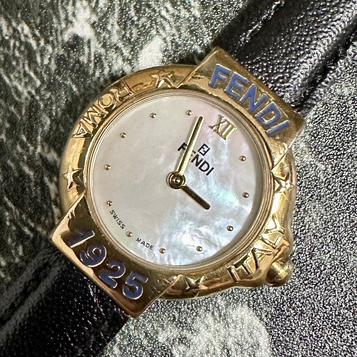 Battery Replaced 】FENDI Quartz Watch 430L SWISS MADE Women's