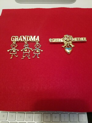 2 Nice Grandma/Grand Mother  Fashion Jewelry Pins