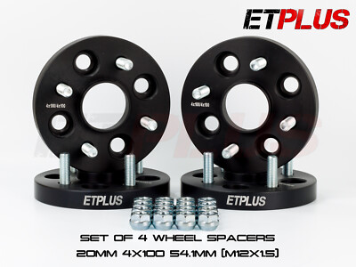 4 x 20 mm Spurverbreiterung zum Anschrauben 4x100 54,1 passend für Toyota IQ