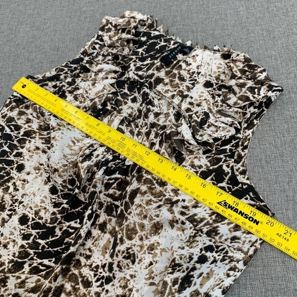 Sioni Python Snake Print Blouse Large Unique Curl… - image 9