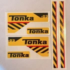 Custom Replacement Decals for #93931 Mighty  Backhoe Tonka Truck - Waterproof