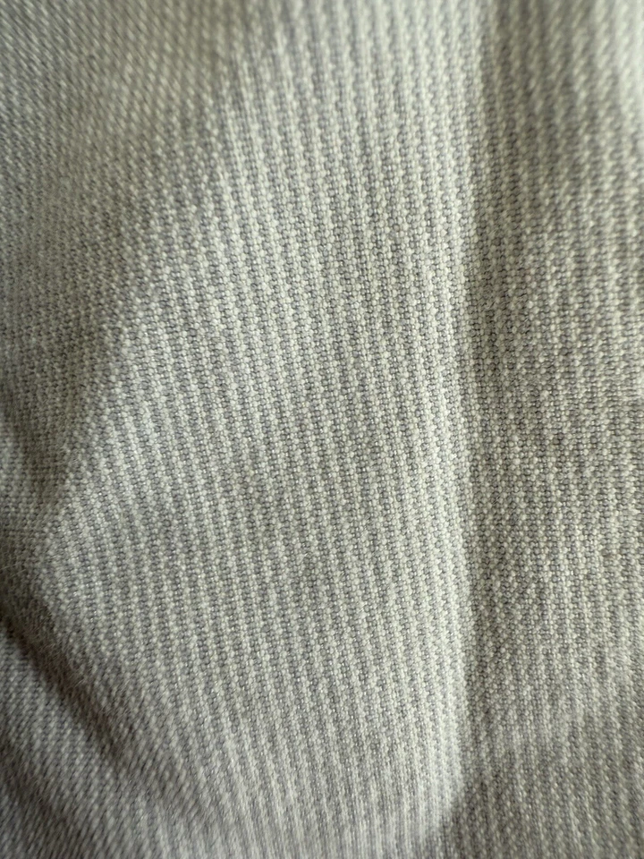 Bermudas Da-Nang mezcla seda rayas gris blanco para mujer 8 botones dobles Foto 3 de 4