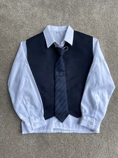 Shirt, waistcoat and tie set for 4 year old