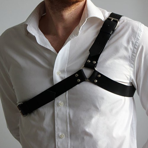 Asymmetrical harness Cross chest men's harness shoulder strap harness brutal - Picture 8 of 11