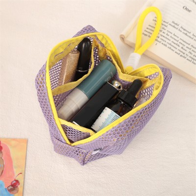 Small Capacity Key Bags Transparent Cosmetic Bag Mini Square Mesh Storage Pouch