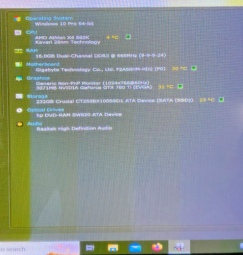 Gaming PC AMD X4 860K 16GB Corsair Vengeance RAM NVidia GTX 780Ti - Picture 2 of 21