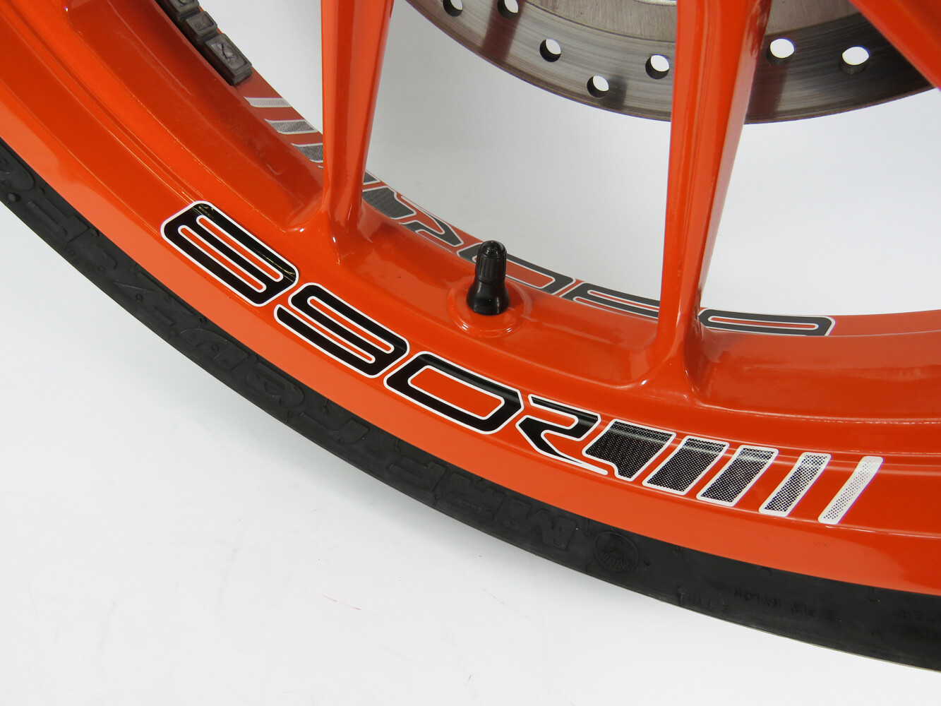 Sticker rim bed set lettering black dots compatible for KTM 890 Duke R