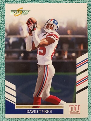 2007 SCORE DAVID TYREE #17 NEW YORK GIANTS