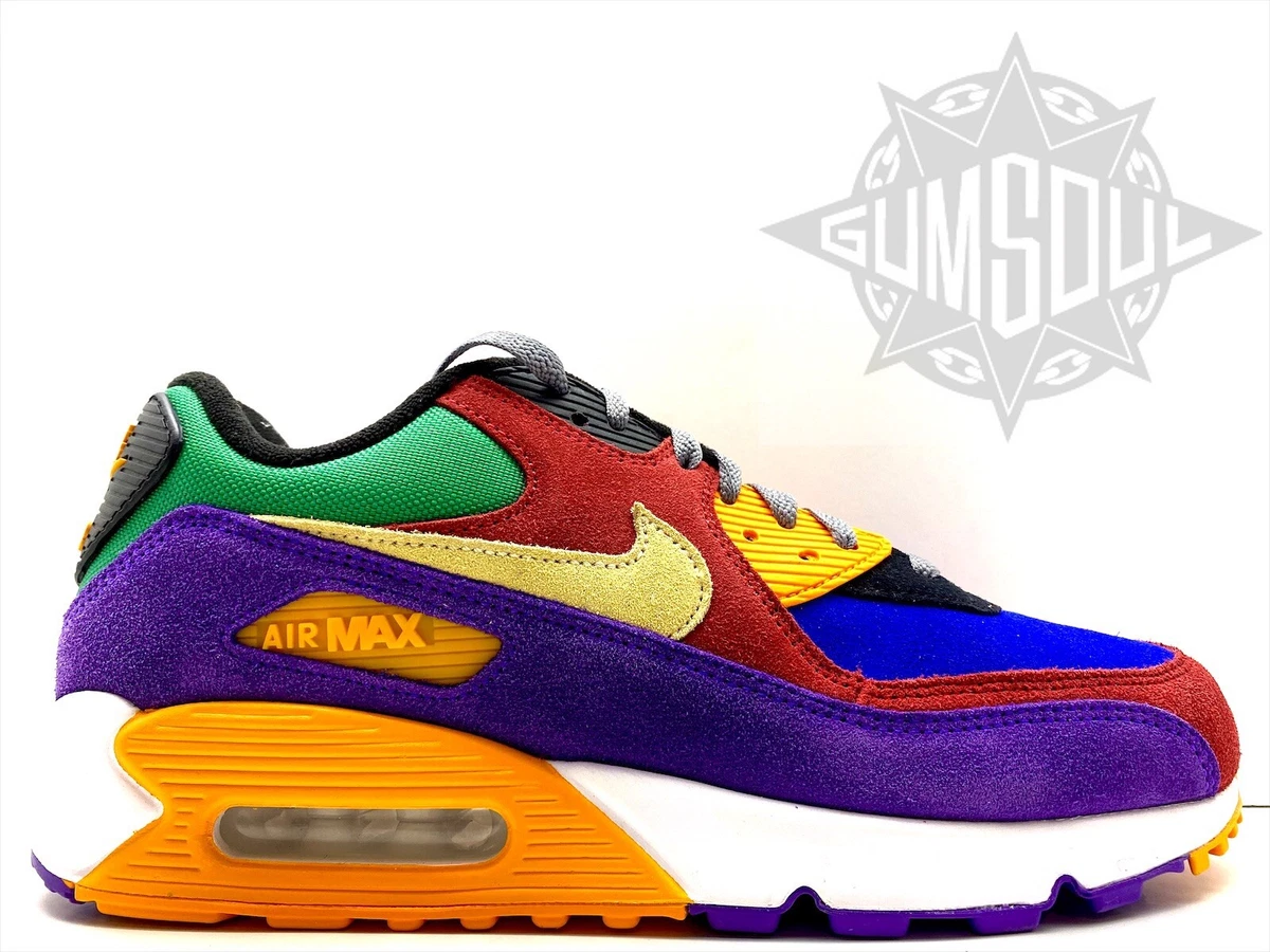 Deens rietje vrachtauto NIKE AIR MAX 90 QS VIOTECH UNIVERSITY RED PALE VANILLA SUEDE CD0917 600 sz  9.5 | eBay