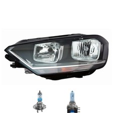 Scheinwerfer links schwarz inkl. OSRAM Lampen für VW Golf Sportsvan AM1 AN1
