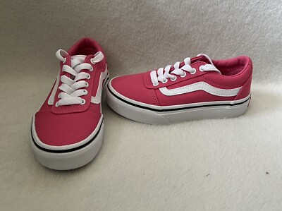 Vans Ward Sneakers Shoes Toddler Girls Sz 11 Honeysuckle Pink