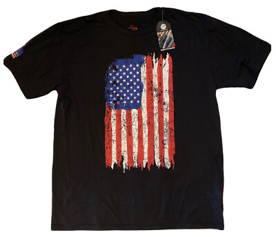 NEW FLAG T SHIRT XL MENS AMERICAN PATRIOTIC USA 2A ROTHCO SLIM ATHLETIC FIT