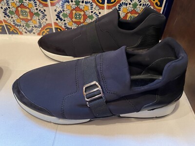 Hermes 18SS RUN run socks sneakers dark navy EU 44