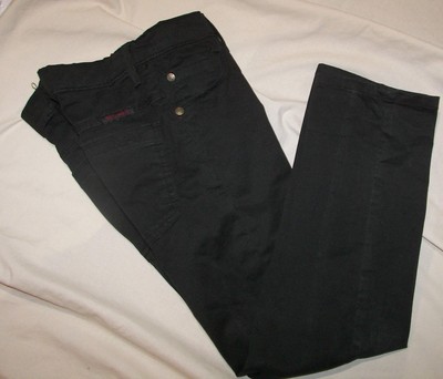 wrangler black stretch jeans