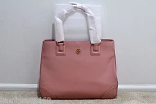 NWT Tory Burch Robinson East West Tote in Rose Sachet 18169680 MSRP $575