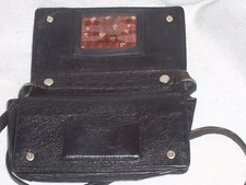BRIGHTON Small Leather Black Crocodile Texture Crossbody