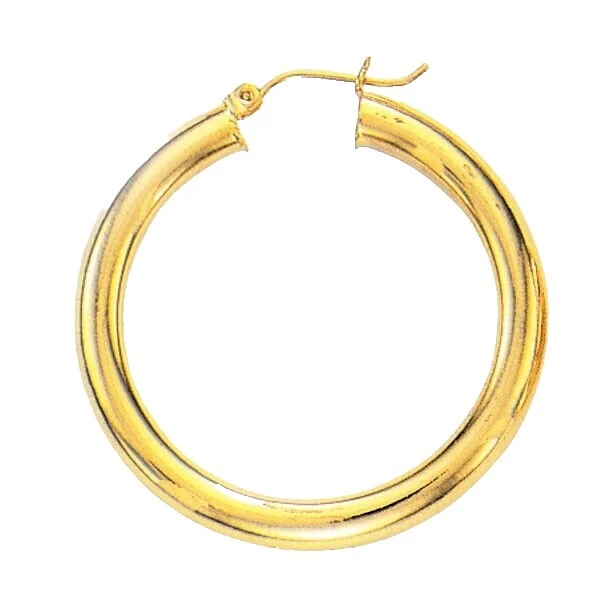 Yellow Gold Plated Fashion Hoop Earrings