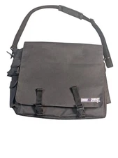 Crop In Style Jr Craft Organizer Travel Messenger Tote Bag Black 17"x14"x7"